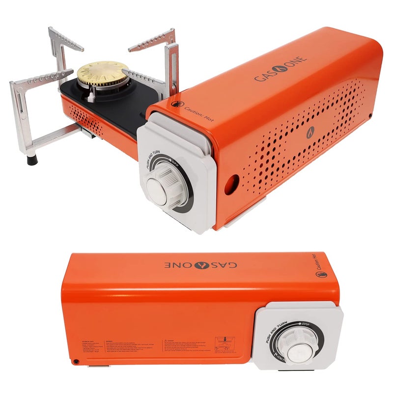 GasOne GS-8300 - Camp Stove Compact Butane Stove with Carrying Case - Foldable Portable Stove - Image 1